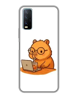 Чохол для Vivo Y20 з картинкою «Капібара з ноутбуком» Чохол для Vivo Y20 з картинкою «Капібара з ноутбуком»