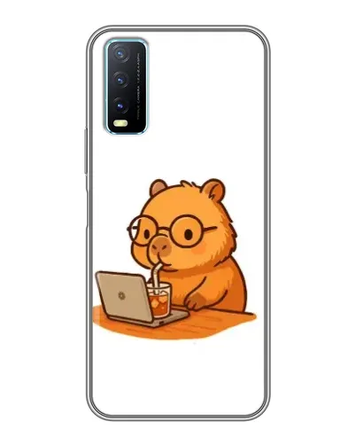 Чохол для Vivo Y20 з картинкою «Капібара з ноутбуком» Чохол для Vivo Y20 з картинкою «Капібара з ноутбуком»