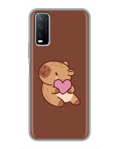Чохол для Vivo Y20 з картинкою «Капібара з серцем» Чохол для Vivo Y20 з картинкою «Капібара з серцем»