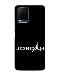 Чохол для Vivo Y21 / Y21s з картинкою «Jordan White Logo»