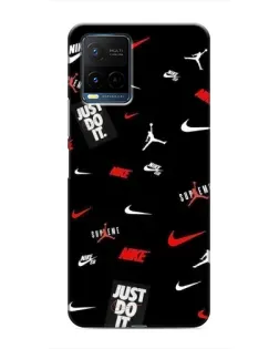 Чохол для Vivo Y21 / Y21s з картинкою «Nike Mix Pattern»
