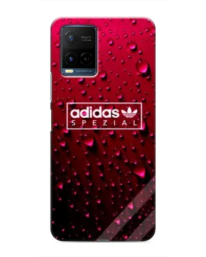 Чехол для Vivo Y21 / Y21s с картинкой «Adidas Gold Marble»