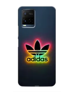 Чехол для Vivo Y21 / Y21s с картинкой «Неоновый Adidas»