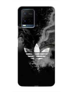Чехол для Vivo Y21 / Y21s с картинкой «Абстрактный дым Adidas»