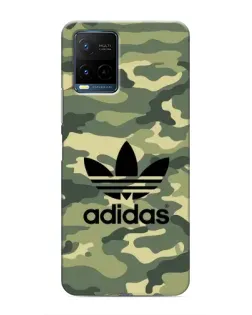 Чехол для Vivo Y21 / Y21s с картинкой «Милитари стиль Adidas»