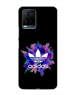 Чехол для Vivo Y21 / Y21s с картинкой «Взрыв красок Adidas»