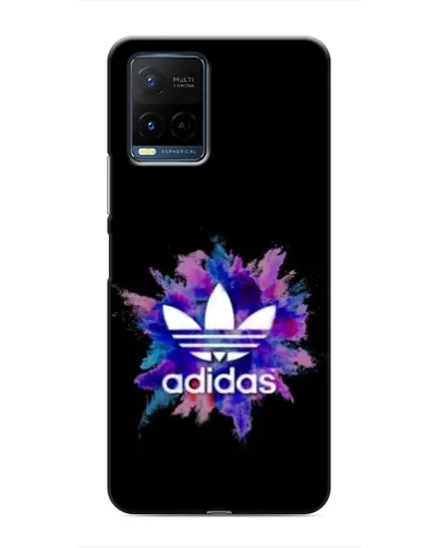 Чехол для Vivo Y21 / Y21s с картинкой «Взрыв красок Adidas»