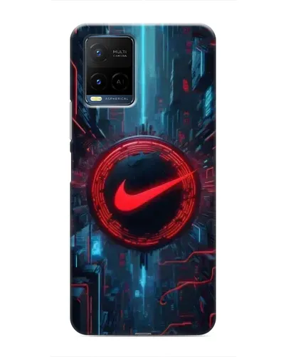 Чохол для Vivo Y21 / Y21s з картинкою «Техногенний стиль Nike»