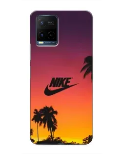 Чохол для Vivo Y21 / Y21s з картинкою «Nike на заході сонця»