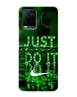 Чохол для Vivo Y21 / Y21s з картинкою «Зелений неоновий Nike»
