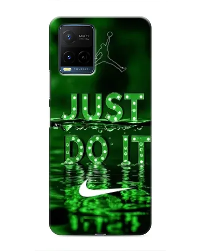Чохол для Vivo Y21 / Y21s з картинкою «Зелений неоновий Nike»
