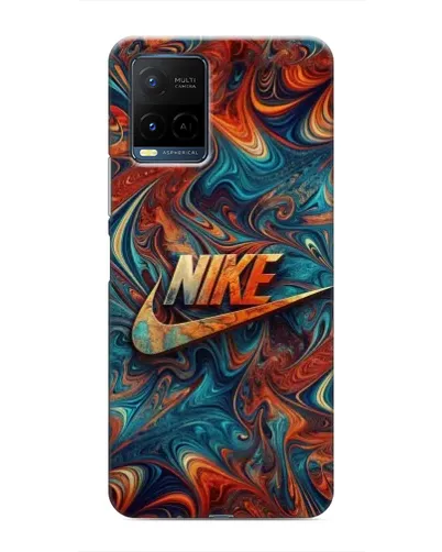 Чохол для Vivo Y21 / Y21s з картинкою «Nike в абстракції»