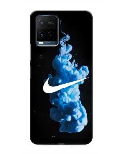 Чохол для Vivo Y21 / Y21s з картинкою «Nike та синій дим»
