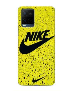 Чохол для Vivo Y21 / Y21s з картинкою «Жовтий текстурний Nike»