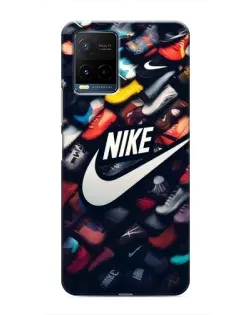 Чохол для Vivo Y21 / Y21s з картинкою «Колекція кросівок Nike»