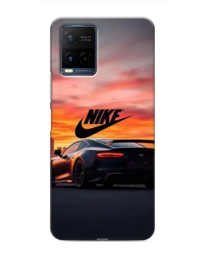 Чохол для Vivo Y21 / Y21s з картинкою «Nike та суперкар»