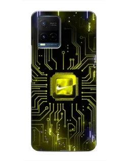 Чохол для Vivo Y21 / Y21s з картинкою «Nike — золота іскра»