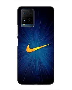 Чохол для Vivo Y21 / Y21s з картинкою «Синій пульс Nike»