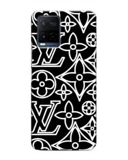 Чехол для Vivo Y21 / Y21s с картинкой «Черно-белый узор LV» Чехол для Vivo Y21 / Y21s с картинкой «Черно-белый узор LV»