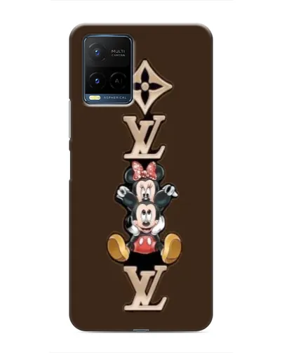 Чехол для Vivo Y21 / Y21s с картинкой «LV и Микки Маус»