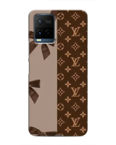 Чехол для Vivo Y21 / Y21s с картинкой «Louis Vuitton — банты»