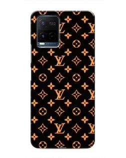 Чехол для Vivo Y21 / Y21s с картинкой «Золотая монограмма LV»