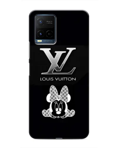 Чехол для Vivo Y21 / Y21s с картинкой «LV и Минни Маус»