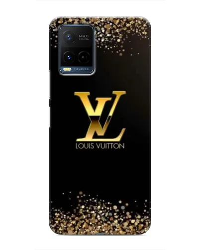 Чехол для Vivo Y21 / Y21s с картинкой «LV — золотые искры»