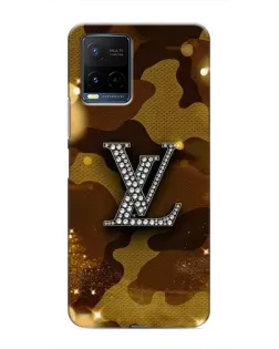 Чехол для Vivo Y21 / Y21s с картинкой «Камуфляжный Louis Vuitton»
