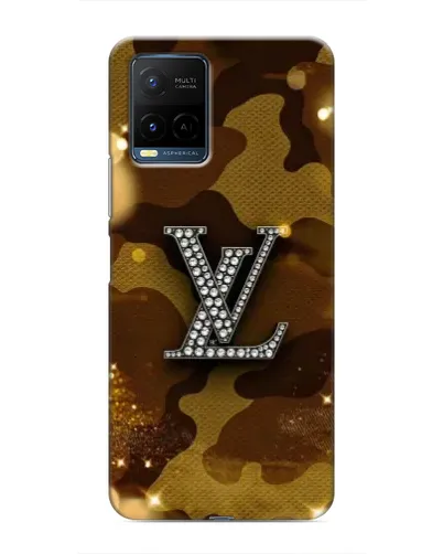 Чехол для Vivo Y21 / Y21s с картинкой «Камуфляжный Louis Vuitton»