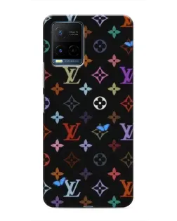 Чехол для Vivo Y21 / Y21s с картинкой «Цветная монограмма LV»