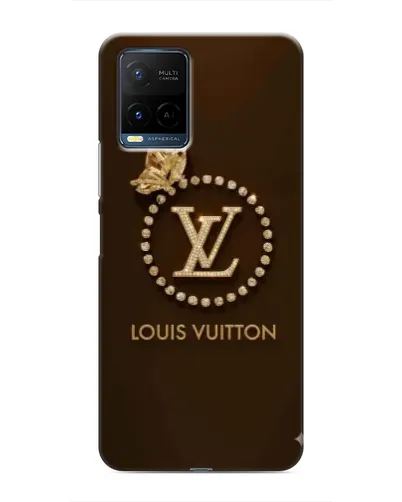 Чехол для Vivo Y21 / Y21s с картинкой «LV — золотая печать»