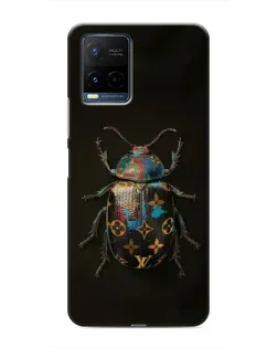 Чехол для Vivo Y21 / Y21s с картинкой «LV — мраморный принт»