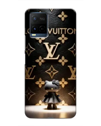 Чехол для Vivo Y21 / Y21s с картинкой «Монограмма с фигурой»