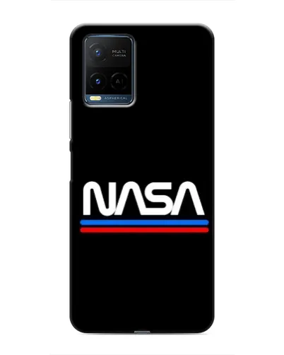 Чохол для Vivo Y21 / Y21s з картинкою «NASA — класика Red Blue»