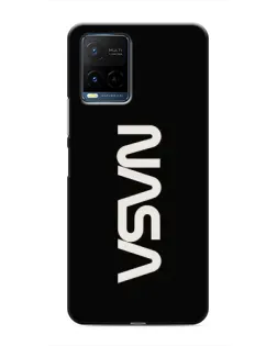 Чохол для Vivo Y21 / Y21s з картинкою «NASA — вертикальний логотип»