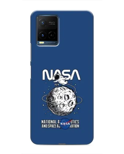 Чохол для Vivo Y21 / Y21s з картинкою «NASA — місячна місія»