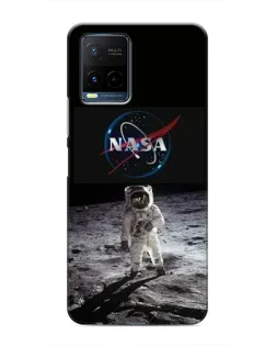 Чохол для Vivo Y21 / Y21s з картинкою «Астронавт на Місяці»