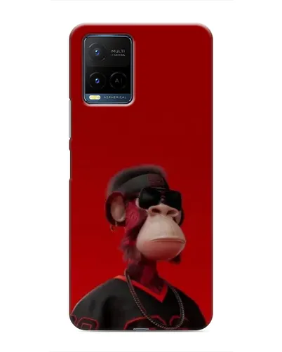 Чохол для Vivo Y21 / Y21s з картинкою «Bored Ape в червоному» Чохол для Vivo Y21 / Y21s з картинкою «Bored Ape в червоному»