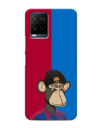 Чохол для Vivo Y21 / Y21s з картинкою «Bored Ape — фанат Барси» Чохол для Vivo Y21 / Y21s з картинкою «Bored Ape — фанат Барси»