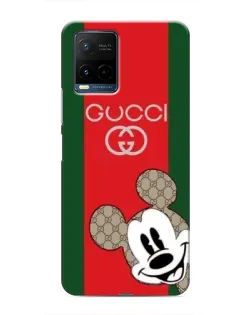 Чохол для Vivo Y21 / Y21s з картинкою «Gucci — смуги та Міккі»