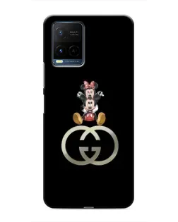 Чохол для Vivo Y21 / Y21s з картинкою «Мінні Маус на лого»