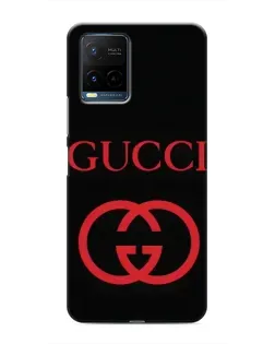 Чохол для Vivo Y21 / Y21s з картинкою «Gucci — червоний логотип»