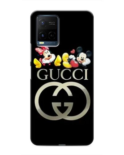 Чохол для Vivo Y21 / Y21s з картинкою «Gucci — герої Disney»
