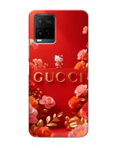 Чохол для Vivo Y21 / Y21s з картинкою «Gucci — золотий сад»