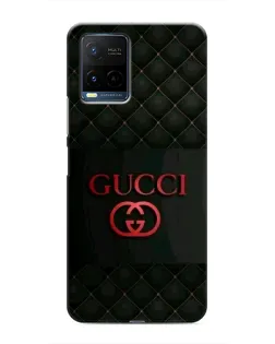 Чохол для Vivo Y21 / Y21s з картинкою «Gucci — стьобаний чорний»