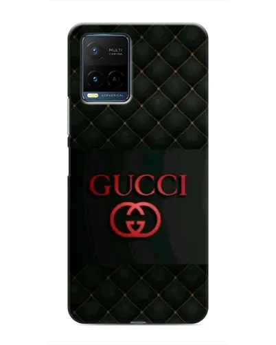 Чохол для Vivo Y21 / Y21s з картинкою «Gucci — стьобаний чорний»