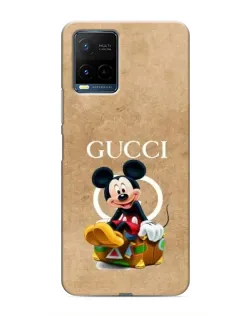 Чохол для Vivo Y21 / Y21s з картинкою «Міккі Маус Gucci — крафт»