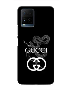 Чохол для Vivo Y21 / Y21s з картинкою «Gucci — срібна змія»