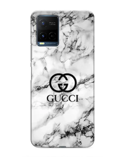 Чохол для Vivo Y21 / Y21s з картинкою «Gucci — мармуровий шик»